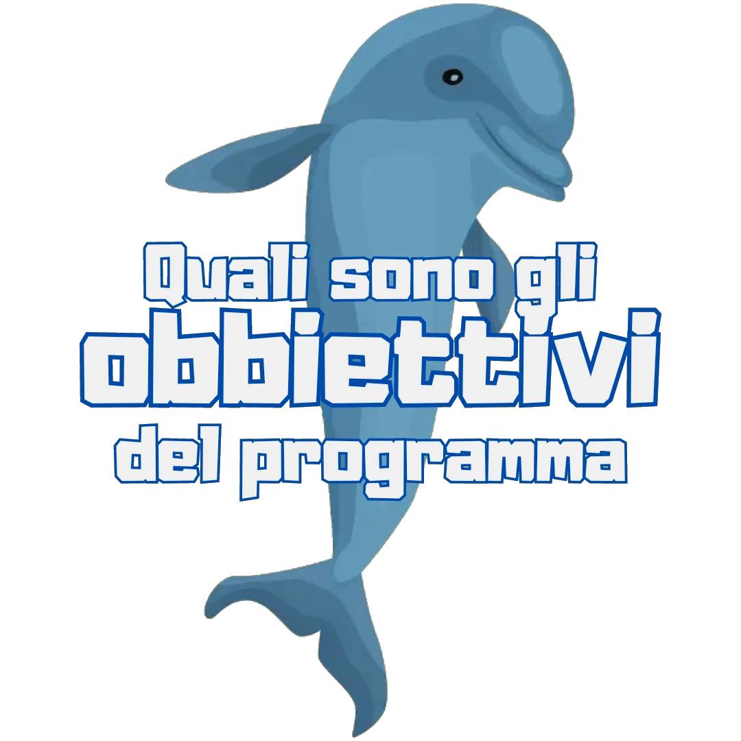 delfino stilizzato della fondazione ZooMarine